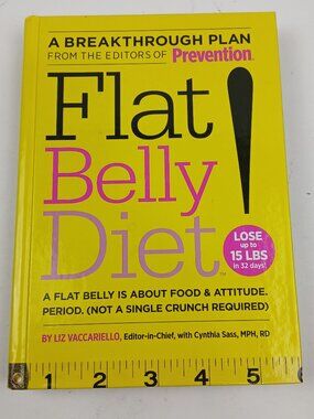 Flat Belly Diet Prevention Hardcover Liz Vaccariello Cynthia Sass 2008 Diet Book